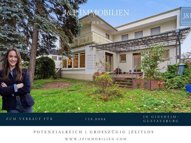 Einfamilienhaus zum Kauf 739.000 € 5 Zimmer 136 m² 700 m² Grundstück Ginsheim-Gustavsburg / Gustavsburg 65462