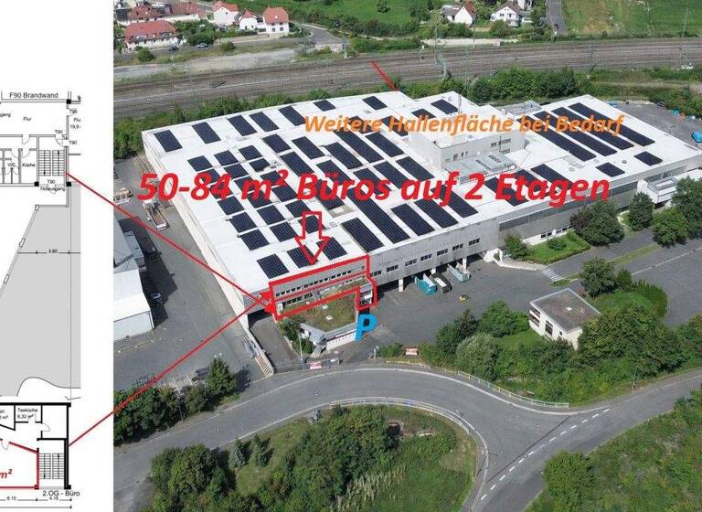 Bürofläche zur Miete provisionsfrei 999 € 50 m² Bürofläche Edekastraße Rottendorf 97228