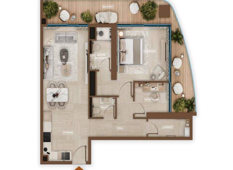 Wohnung zum Kauf - Erstbezug provisionsfrei 393.524 € 2 Zimmer 95,1 m² Dubai