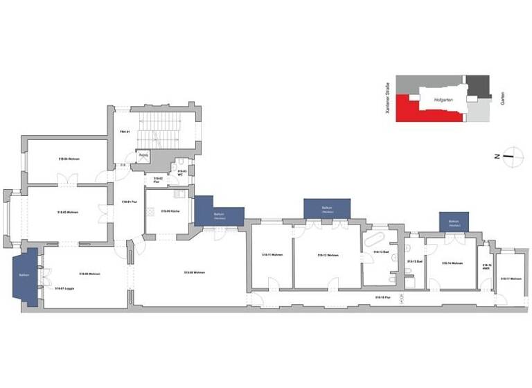 Wohnung zum Kauf 3.398.000 € 8 Zimmer 256,6 m²<br/>Wohnfläche 2.<br/>Geschoss Xantener Str. 8 Wilmersdorf Berlin 10707