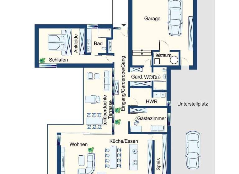 Bungalow zum Kauf 895.000 € 3 Zimmer 141 m² 842 m² Grundstück Brunnenau 14a Lustenau 6890