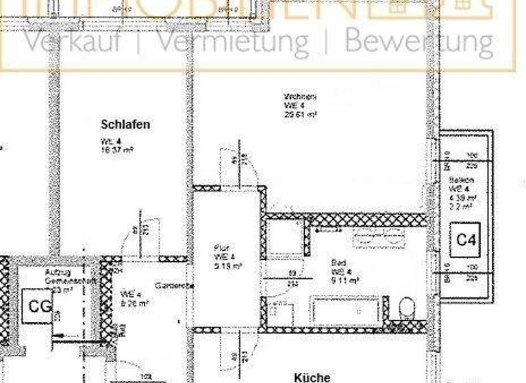 Wohnung zur Miete 870 € 2 Zimmer 87 m² 1. Geschoss Ströbitz Cottbus 03046