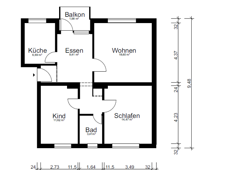 Wohnung zum Kauf provisionsfrei 184.000 € 3,5 Zimmer 69,4 m² 3. Geschoss Osterwalder Wende 2 Stöcken Hannover 30419