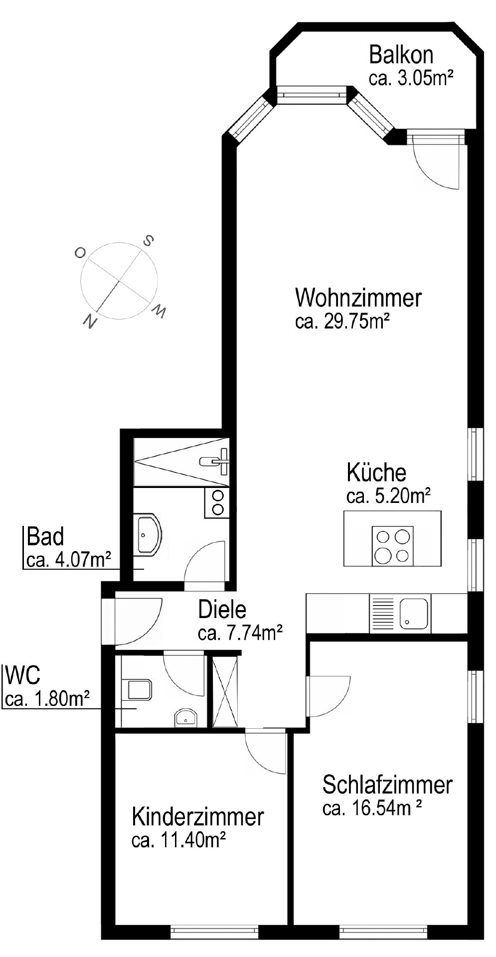 Wohnung zum Kauf 630.000 € 3 Zimmer 78 m²<br/>Wohnfläche 1.<br/>Geschoss Waldtrudering München 81827