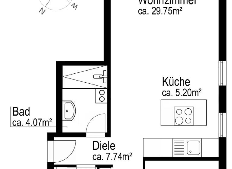 Wohnung zum Kauf 630.000 € 3 Zimmer 78 m²<br/>Wohnfläche 1.<br/>Geschoss Trudering-Riem München 81827
