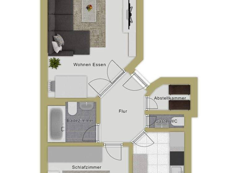 Wohnung zum Kauf 289.000 € 2,5 Zimmer 76 m² 2. Geschoss Weingarten 88250