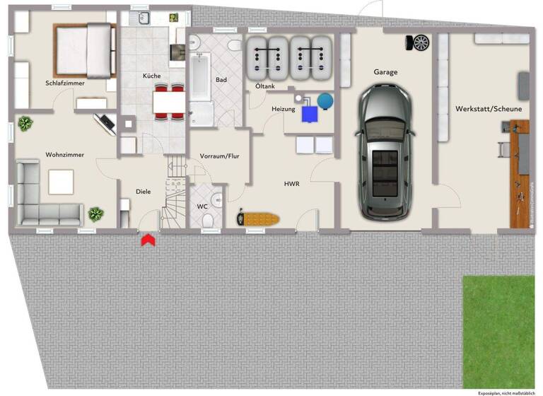 Einfamilienhaus zum Kauf 225.000 € 7 Zimmer 173 m² 490 m² Grundstück frei ab sofort Sasbachried Achern 77855