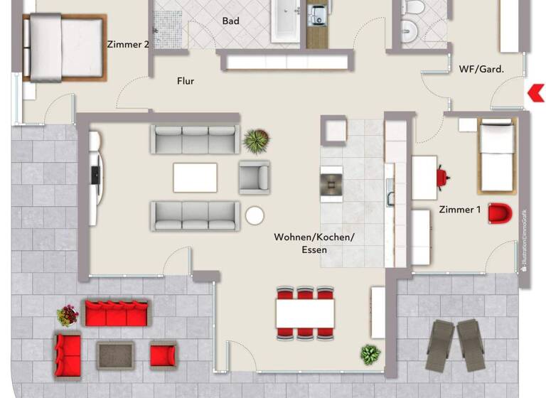 Wohnung zum Kauf 759.000 € 3 Zimmer 139,2 m² Altdorf 84032