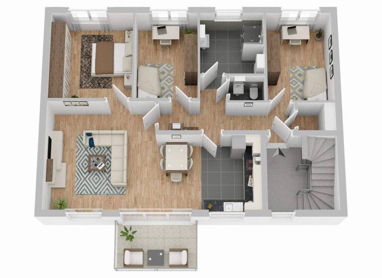 Wohnung zum Kauf - Erstbezug 369.000 € 4 Zimmer 94 m² 2. Geschoss Mörstadt 67591