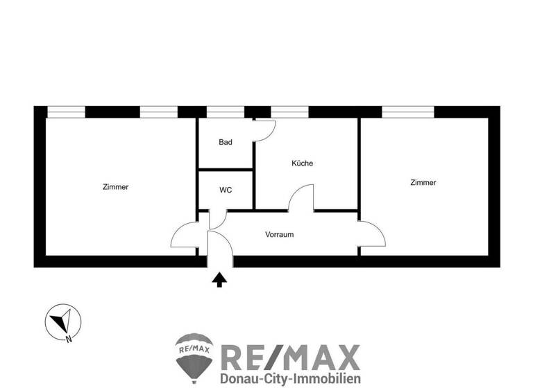 Wohnung zum Kauf 195.000 € 2 Zimmer 62 m² 2. Geschoss Wien 1150