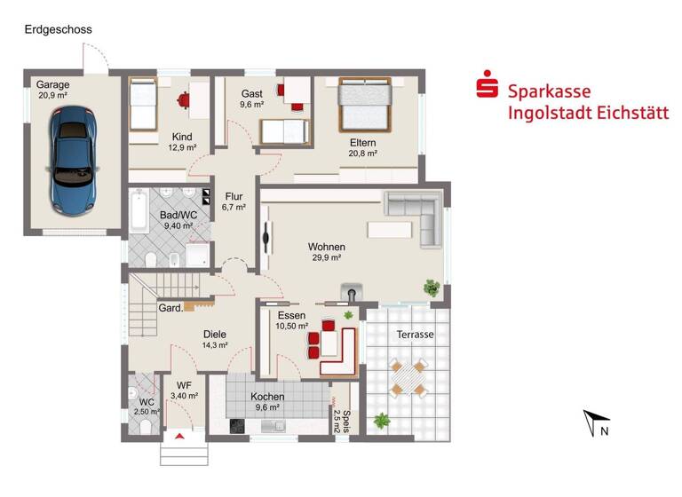Einfamilienhaus zum Kauf 529.000 € 7 Zimmer 180 m² 726 m² Grundstück frei ab sofort Baar Baar-Ebenhausen 85107