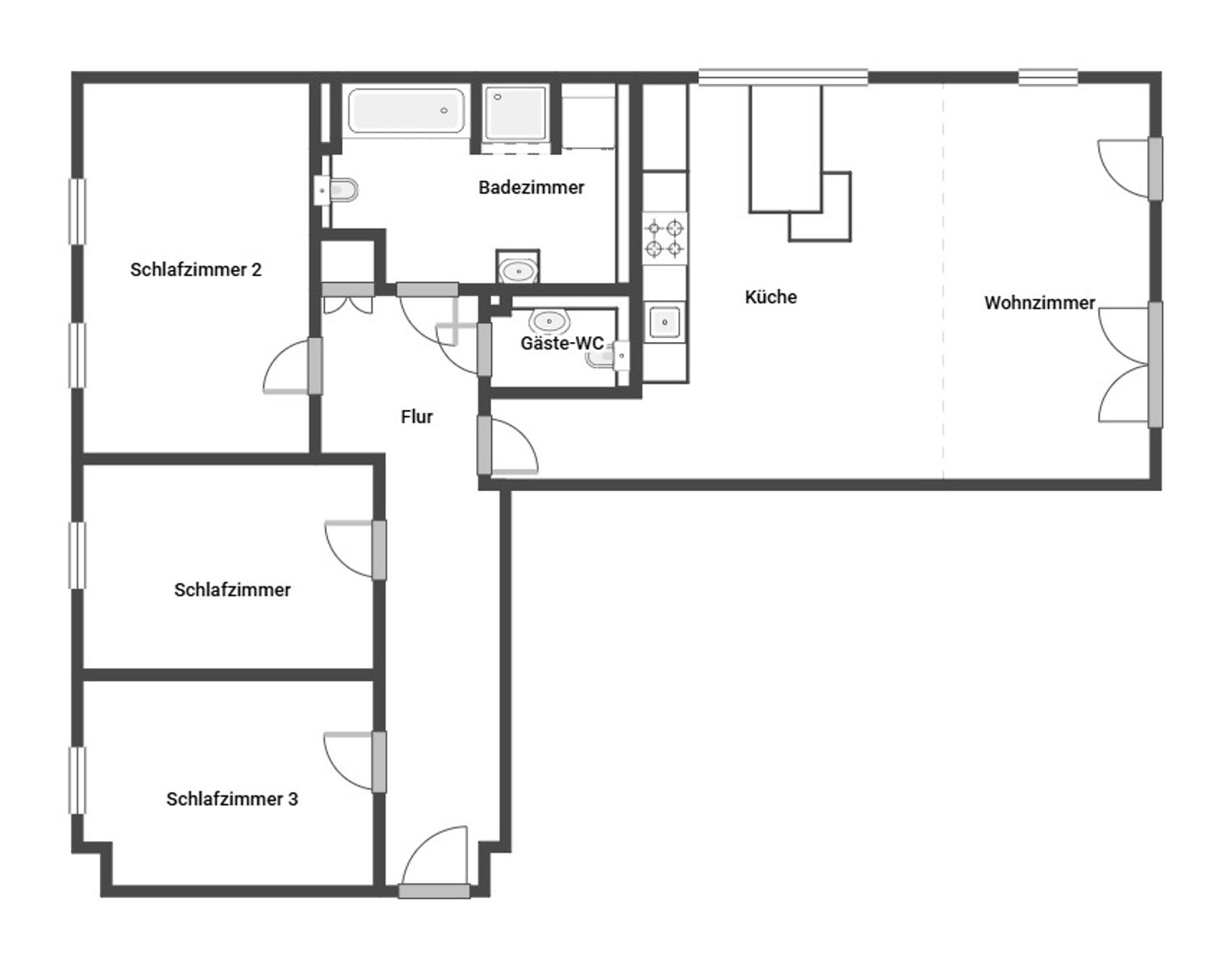 Wohnung zum Kauf 610.000 € 4 Zimmer 116,6 m²<br/>Wohnfläche 1.<br/>Geschoss 01.03.2025<br/>Verfügbarkeit Langenhorn Hamburg 22419