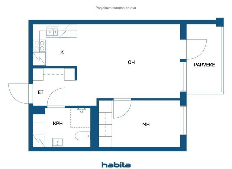 Studio zum Kauf 160.000 € 2 Zimmer 41 m² 3. Geschoss Rajapaadenraitti 3 Helsinki 00980