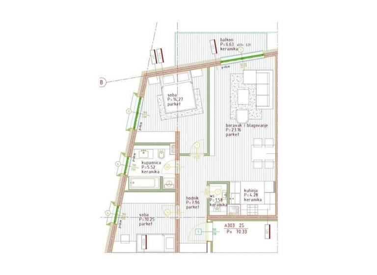 Wohnung zum Kauf 381.311 € 3 Zimmer 81 m² POREC