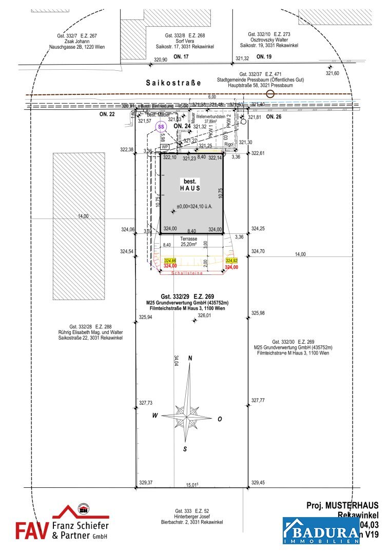 Grundstück zum Kauf 799.000 € 766 m²<br/>Grundstück Pressbaum 3021