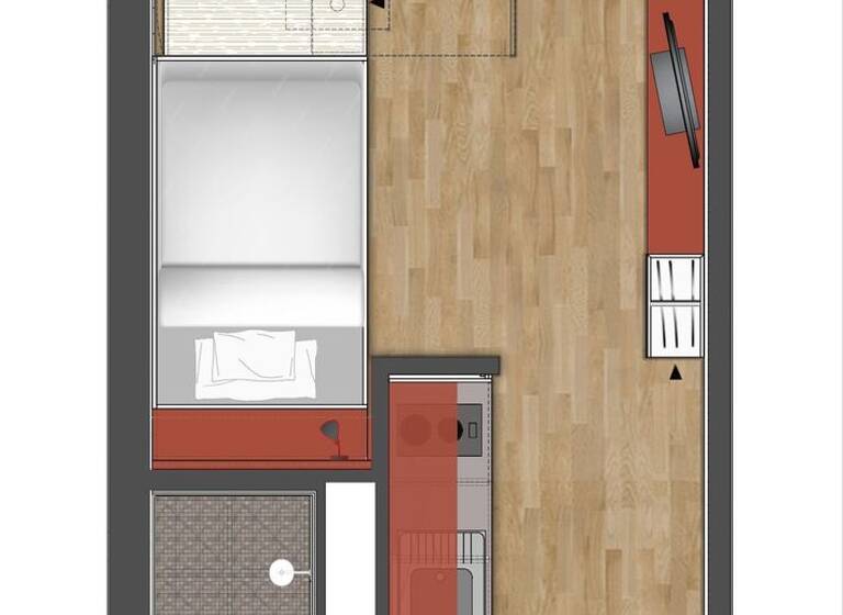 Studio zur Miete 253 € 1 Zimmer 26 m² 3. Geschoss frei ab 30.03.2026 Karl-Marx-Allee 220-226 Aachen 52066