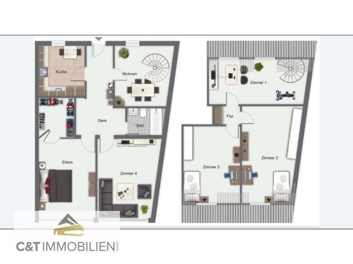 Maisonette zur Miete 1.500 € 6 Zimmer 146 m²<br/>Wohnfläche ab sofort<br/>Verfügbarkeit Altstadt 7 Trier 54290