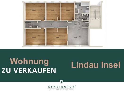 Wohnung zum Kauf 485.000 € 5 Zimmer 137 m² 1. Geschoss Insel Lindau Bodensee 88131