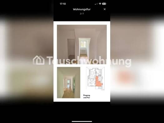 Wohnung zur Miete Tauschwohnung 560 € 2 Zimmer 60 m² Westvorstadt Weimar 99423