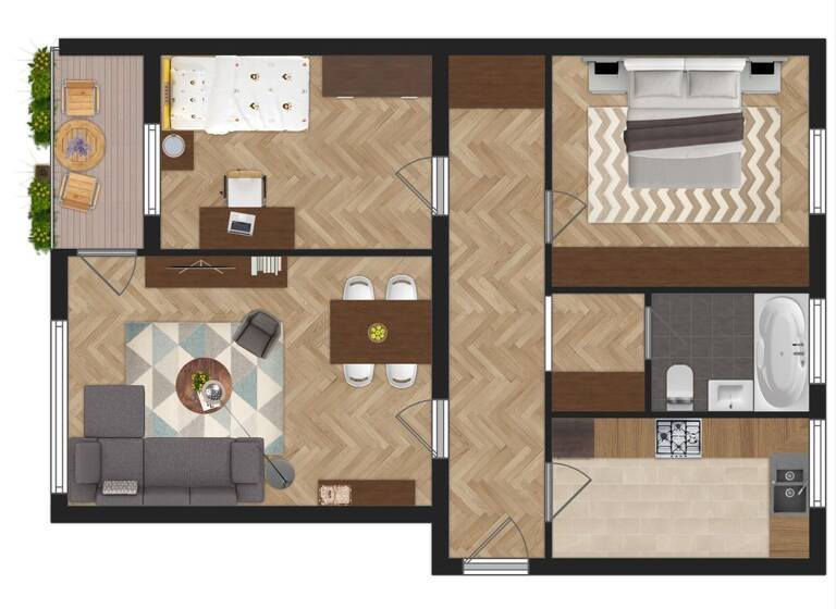 Wohnung zum Kauf 165.000 € 3 Zimmer 71 m²<br/>Wohnfläche 1.<br/>Geschoss Klausdorf Altenholz 24161