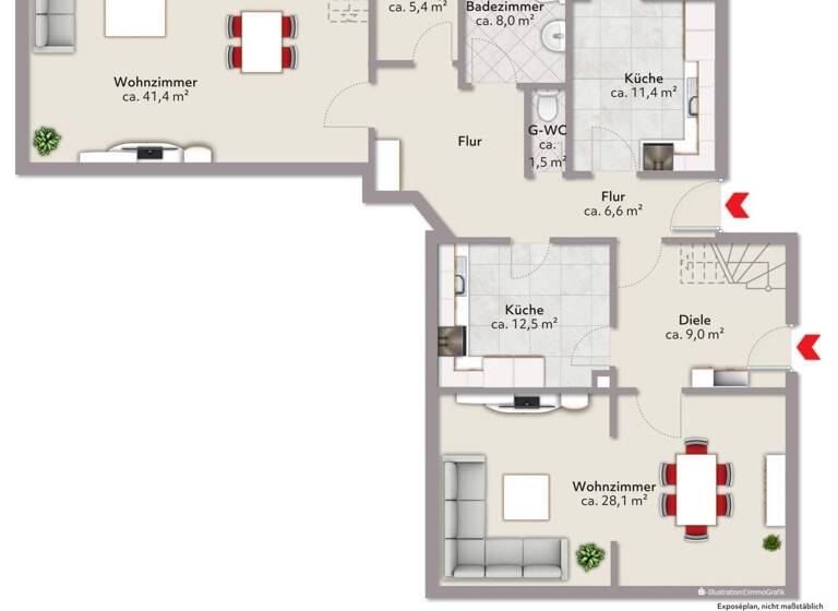 Mehrfamilienhaus zum Kauf 435.000 € 8 Zimmer 240 m² 2.468 m² Grundstück frei ab sofort Leuchtenburg Schwanewede 28790