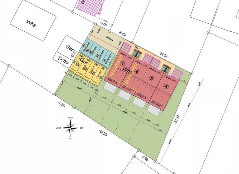 Reihenmittelhaus zum Kauf - Erstbezug provisionsfrei 525.000 € 5 Zimmer 131 m² 216 m² Grundstück Haueneberstein Baden-Baden 76532