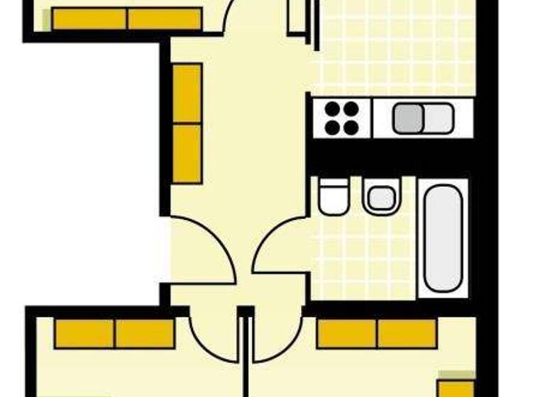 Wohnung zur Miete 429 € 3 Zimmer 65,5 m² 1. Geschoss Werner-Seelenbinder-Ring 9 Sachsendorf Cottbus 03048