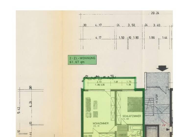 Wohnung zum Kauf 235.000 € 2 Zimmer 62 m² 3. Geschoss Zelterstraße 0 Mainz-Kostheim Wiesbaden 55246