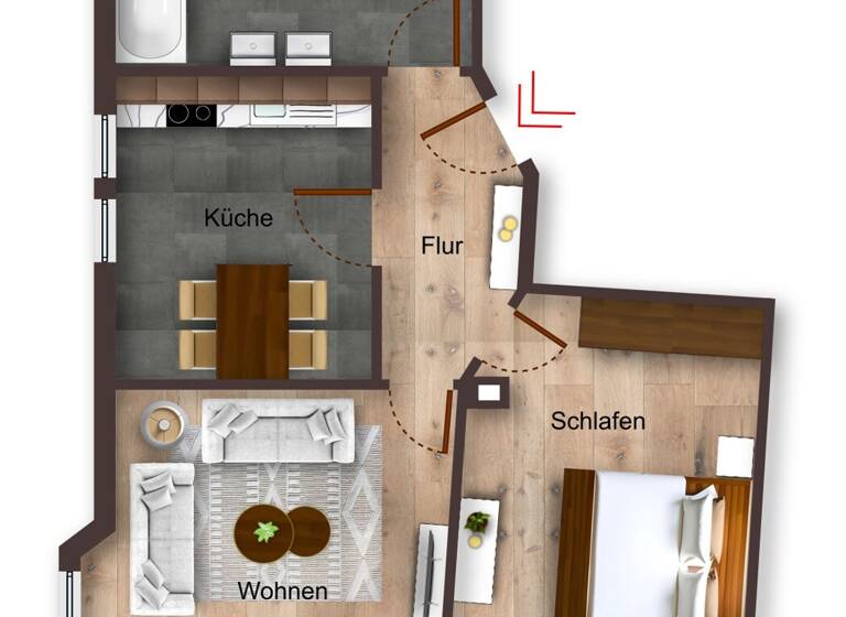 Wohnung zum Kauf 269.000 € 2 Zimmer 65 m² Feuerbach Stuttgart 70469