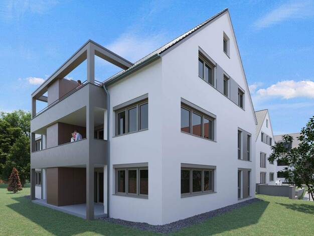 Wohnung zum Kauf - Erstbezug provisionsfrei 369.900 € 3,5 Zimmer 85,8 m² 1. Geschoss Blochingergasse 5 Rißtissen Ehingen-Rißtissen 89584