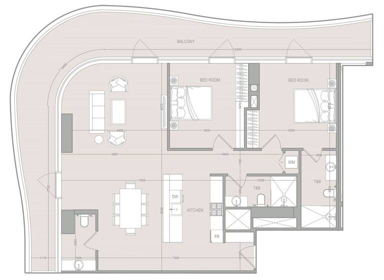 Wohnung zum Kauf provisionsfrei 856.011 € 3 Zimmer 162,5 m² Dubai 00000