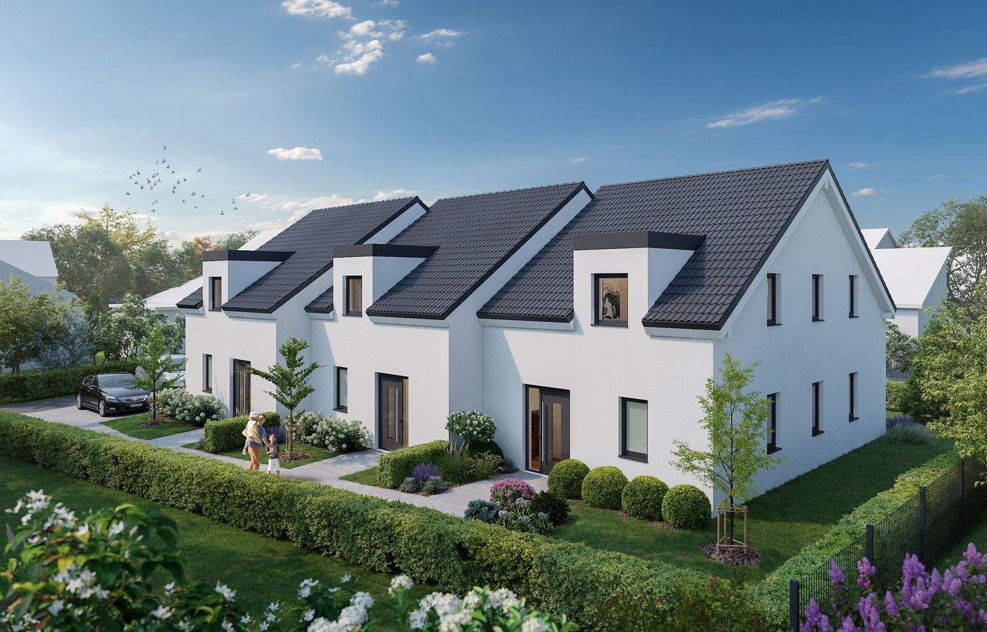 Reihenmittelhaus zum Kauf - Erstbezug - Ansicht 3