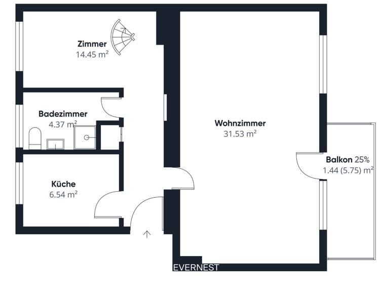 Wohnung zum Kauf 139.000 € 3 Zimmer 61,5 m²<br/>Wohnfläche 1.<br/>Geschoss Burgdorf Burgdorf 31303