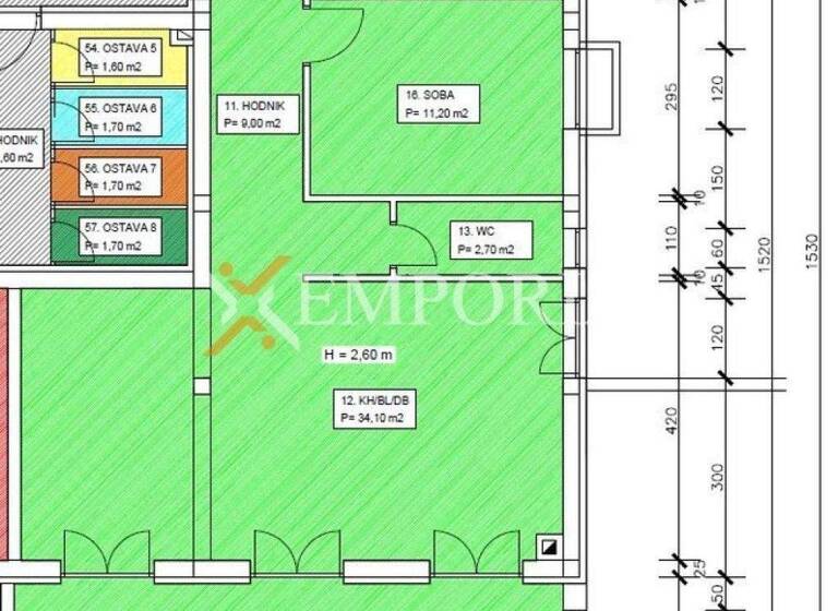 Wohnung zum Kauf 384.060 € 3 Zimmer 104 m² Arbanasi do Crno