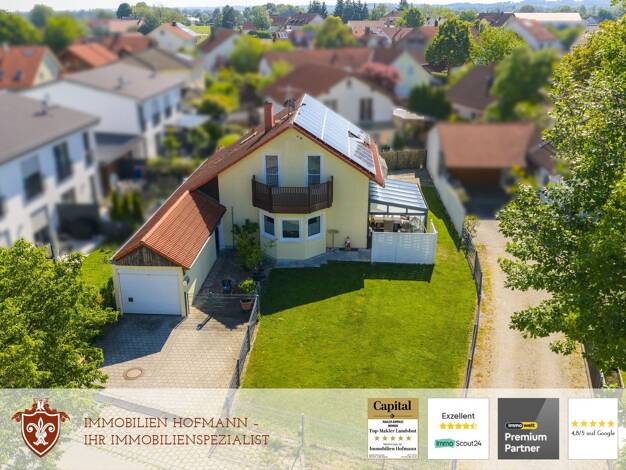 Einfamilienhaus zum Kauf 549.000 € 4 Zimmer 114 m² 497 m² Grundstück Kornblumenweg 8 Bruckbergerau Bruckberg 84079