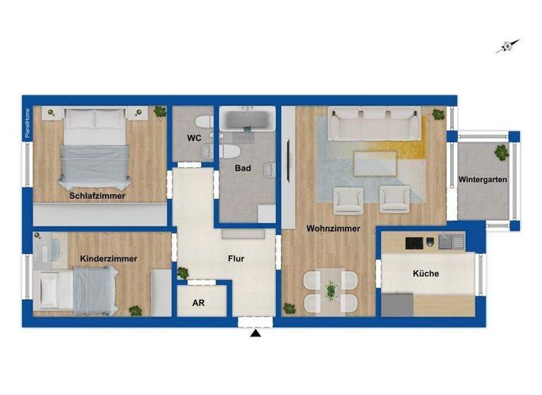 Wohnung zum Kauf 195.000 € 3 Zimmer 80 m² 2. Geschoss Mittelstadt Hagen 58095