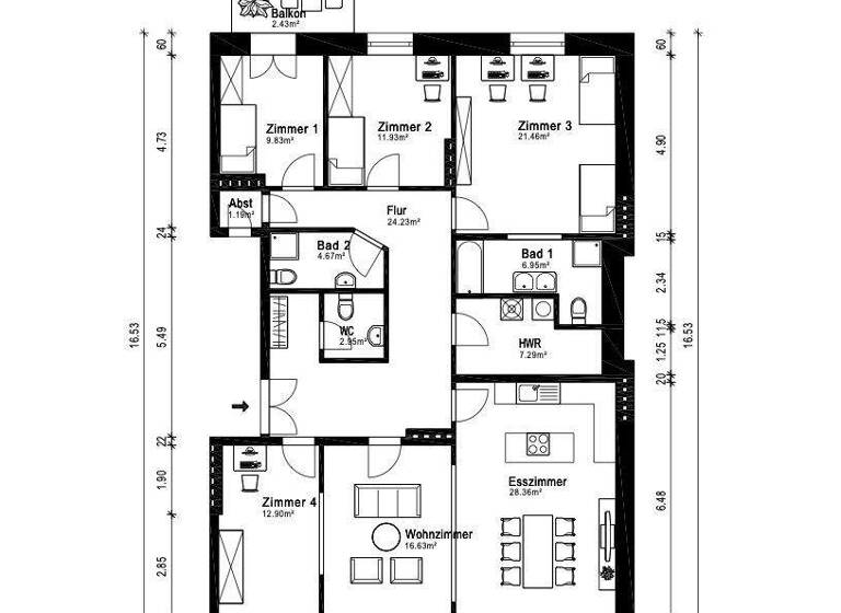 Wohnung zum Kauf 1.498.000 € 5 Zimmer 151 m² 2. Geschoss St. Georg Hamburg 20099