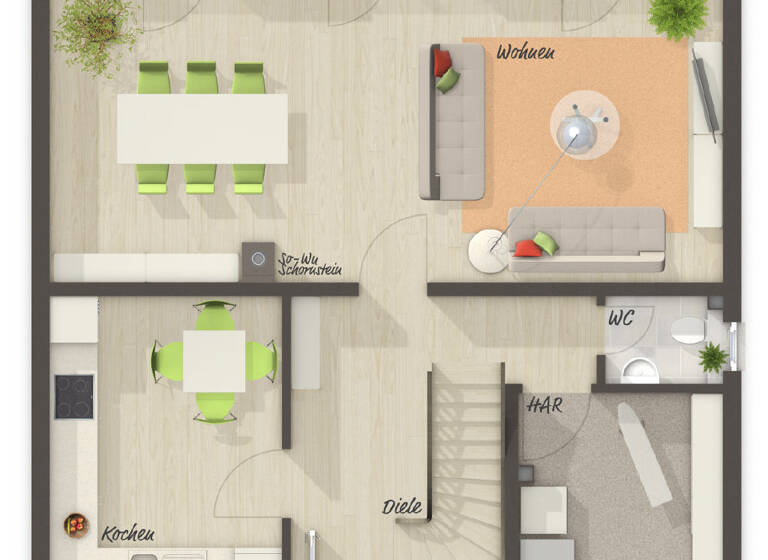 Einfamilienhaus zum Kauf - Erstbezug 269.230 € 4 Zimmer 110 m² 585 m² Grundstück Am Stoben 0 Kirchedlau Könnern OT Kirchedlau 06420