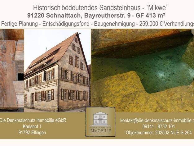 Haus zum Kauf 259.000 € 13 Zimmer 234 m² 413 m² Grundstück Schnaittach Schnaittach 91220
