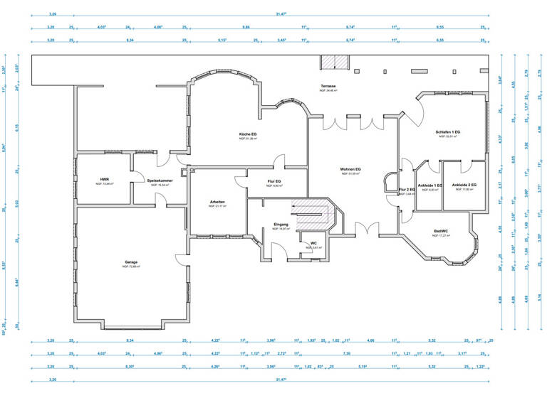 Einfamilienhaus zum Kauf - Erstbezug 2.974.500 € 14,5 Zimmer 525 m² 3.311 m² Grundstück Baden Achim 28832
