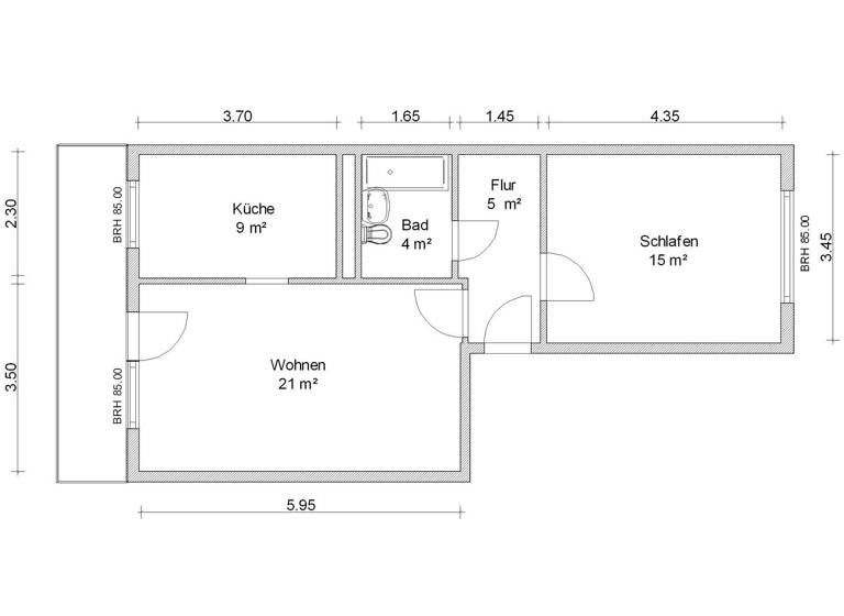 Wohnung zur Miete 331 € 2 Zimmer 57 m²<br/>Wohnfläche 4.<br/>Geschoss Max-Planck-Straße 24 Eckersbach Zwickau 08066