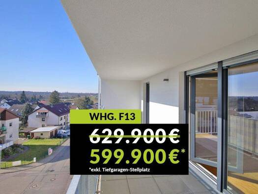 Wohnung zum Kauf provisionsfrei 599.900 € 3 Zimmer 105,2 m² Wolfartsweier Karlsruhe / Wolfartsweier 76228