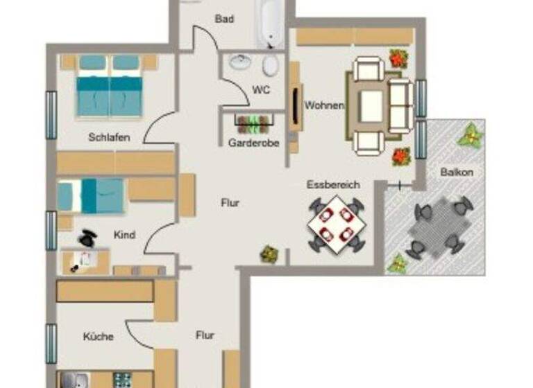 Wohnung zur Miete 579 € 3,5 Zimmer 81,4 m² 2. Geschoss Am Alten Brauhaus 7 Ost Recklinghausen 45665