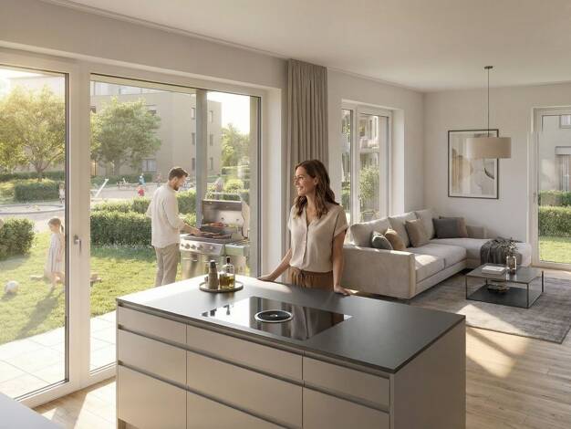 Wohnung zum Kauf - Neubau 259.896 € 2 Zimmer 46,4 m² EG Schulstraße 10 Oberhausen Rheinhausen 79365