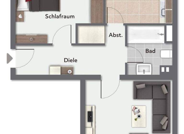 Wohnung zum Kauf 138.000 € 2 Zimmer 62,3 m² Ummeln Bielefeld 33649