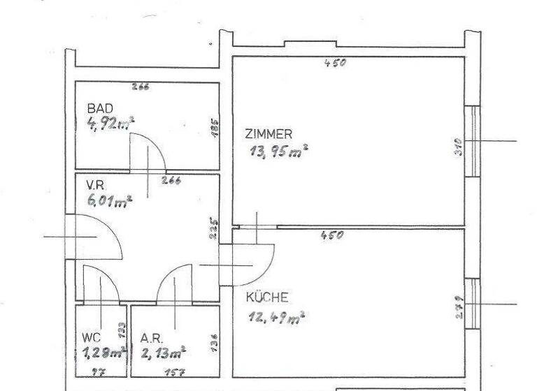 Studio zur Miete 460 € 1 Zimmer 41,2 m² 1. Geschoss Guntramsdorfer Straße 30 Möllersdorf 2514