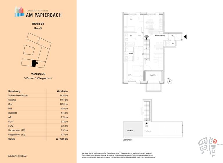 Wohnung zum Kauf - Erstbezug provisionsfrei 959.900 € 3 Zimmer 100,4 m² 3. Geschoss Landsberg Landsberg am Lech 86899