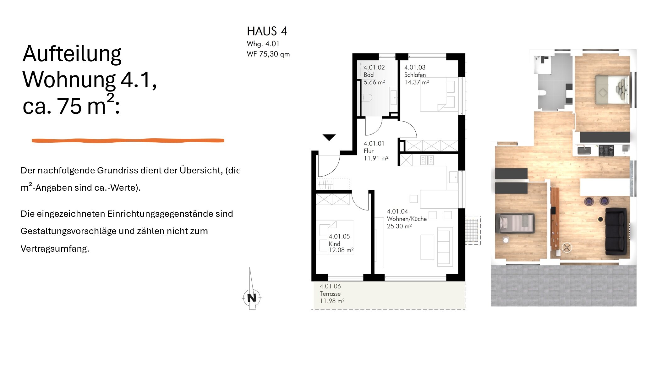 Wohnung zum Kauf provisionsfrei als Kapitalanlage geeignet 357.500 € 3 Zimmer 75,3 m²<br/>Wohnfläche Danziger Straße 3 Stockerhut Weiden in der Oberpfalz 92637