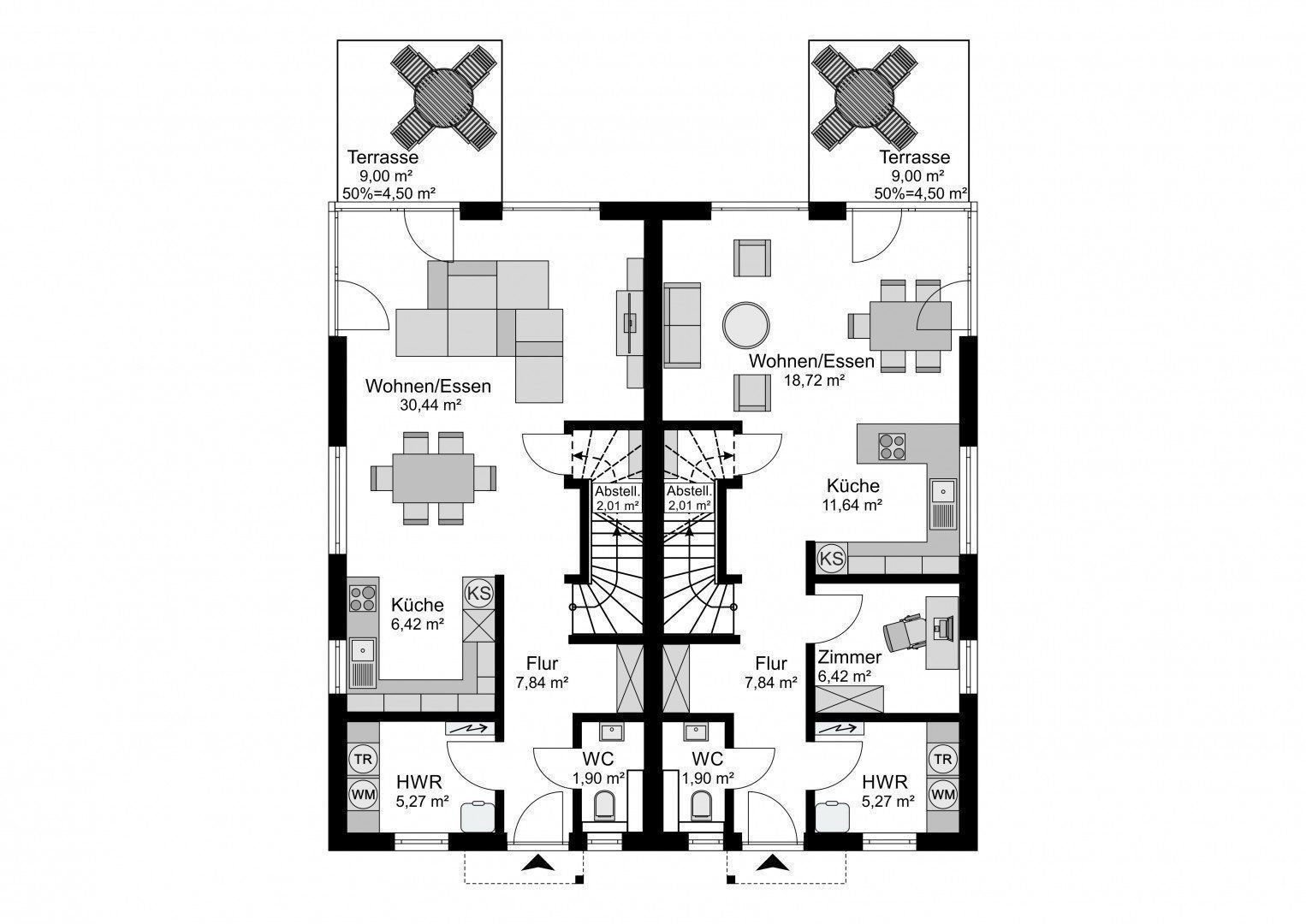 Doppelhaushälfte zum Kauf 795.000 € 4 Zimmer 109 m²<br/>Wohnfläche 405 m²<br/>Grundstück Kunaustraße 29 Sasel Hamburg 22393