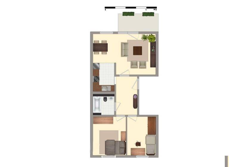 Wohnung zur Miete 348 € 3 Zimmer 57 m² 3. Geschoss Krondorfer Straße 103 Wolfen Bitterfeld-Wolfen 06766
